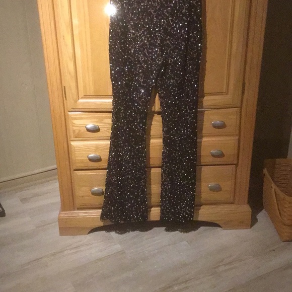 Michael Kors Coll. Duo (Silver Bead/Sequin) Fringe Pants Plus All Sequined Dress - Picture 8 of 16